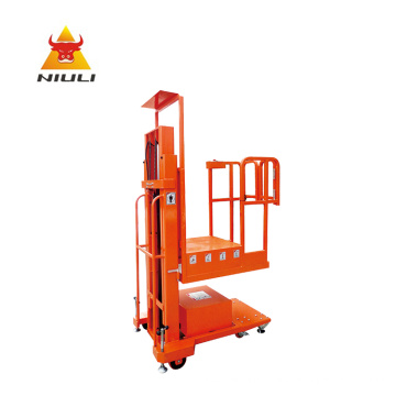 200kg Portable Powered Semi-electric Order Picker Stock Automatic Handling Equipment Aerial Order Picker with CE Approved